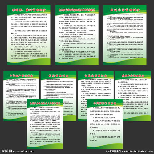 食品公司制度牌設計與內容規(guī)范